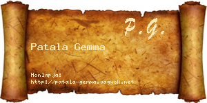 Patala Gemma névjegykártya